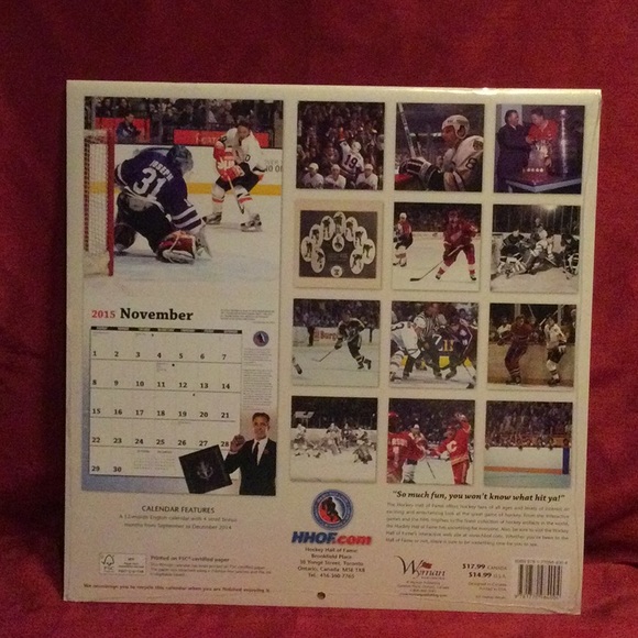 2015 Calendar of Hockey Hall of Fame 2014 Induction Ceremony - Picture 2 of 6